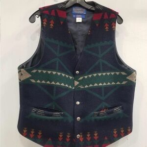Vintage Pendleton High Grade Western Wear Wool Blend Vest Men's 42